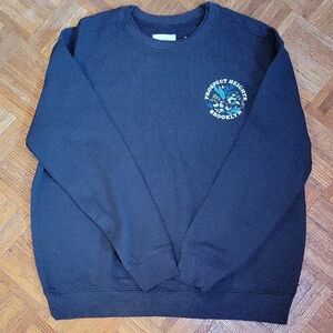 Goodfellow & Co Black Graphic Crewneck Sweater Prospect Heights Size Large
